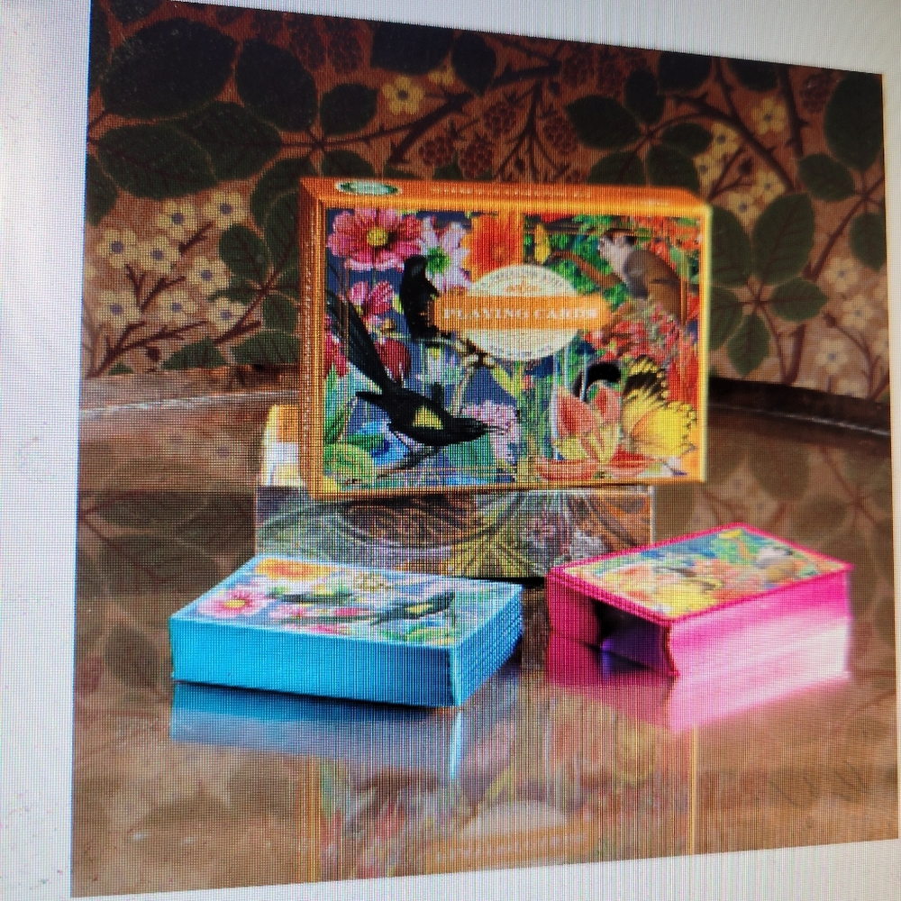 Botanical Garden Animal Print Playing Cards  NWT ~ Garden of Eden Bird Butterfly - Picture 11 of 11